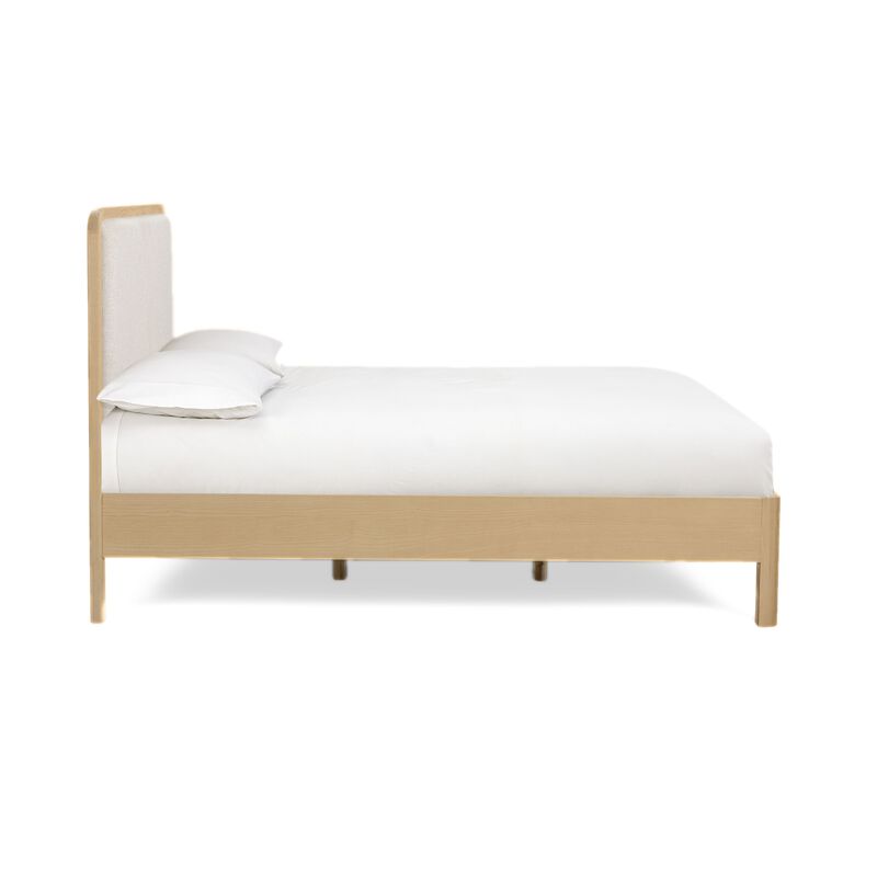 Rafaelle Natural Solid Ash Queen Bed image number 4