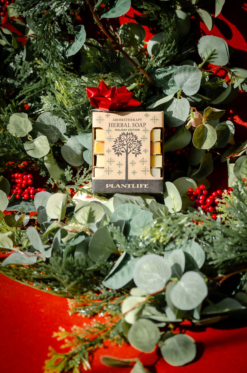 Plantlife Holiday Herbal Soap Sampler Gift Set image number 3