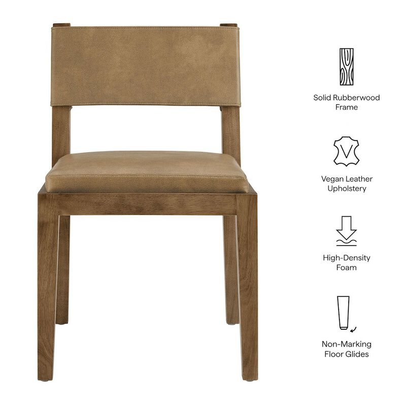 Calder Vegan Leather Dining Side Chair image number 2