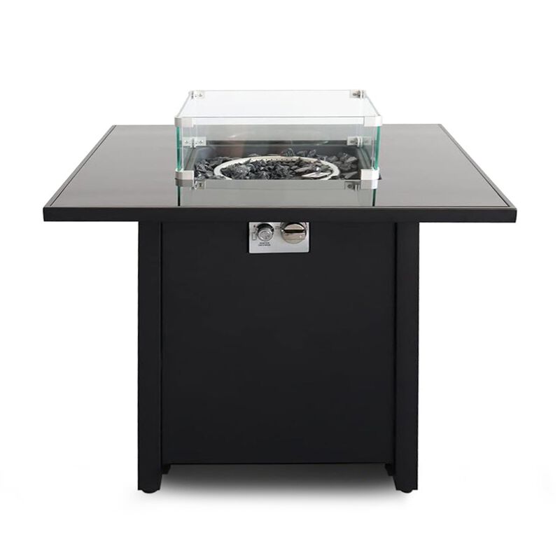 Mondawe 30 Inch Steel Outdoor Propane Fire Pit