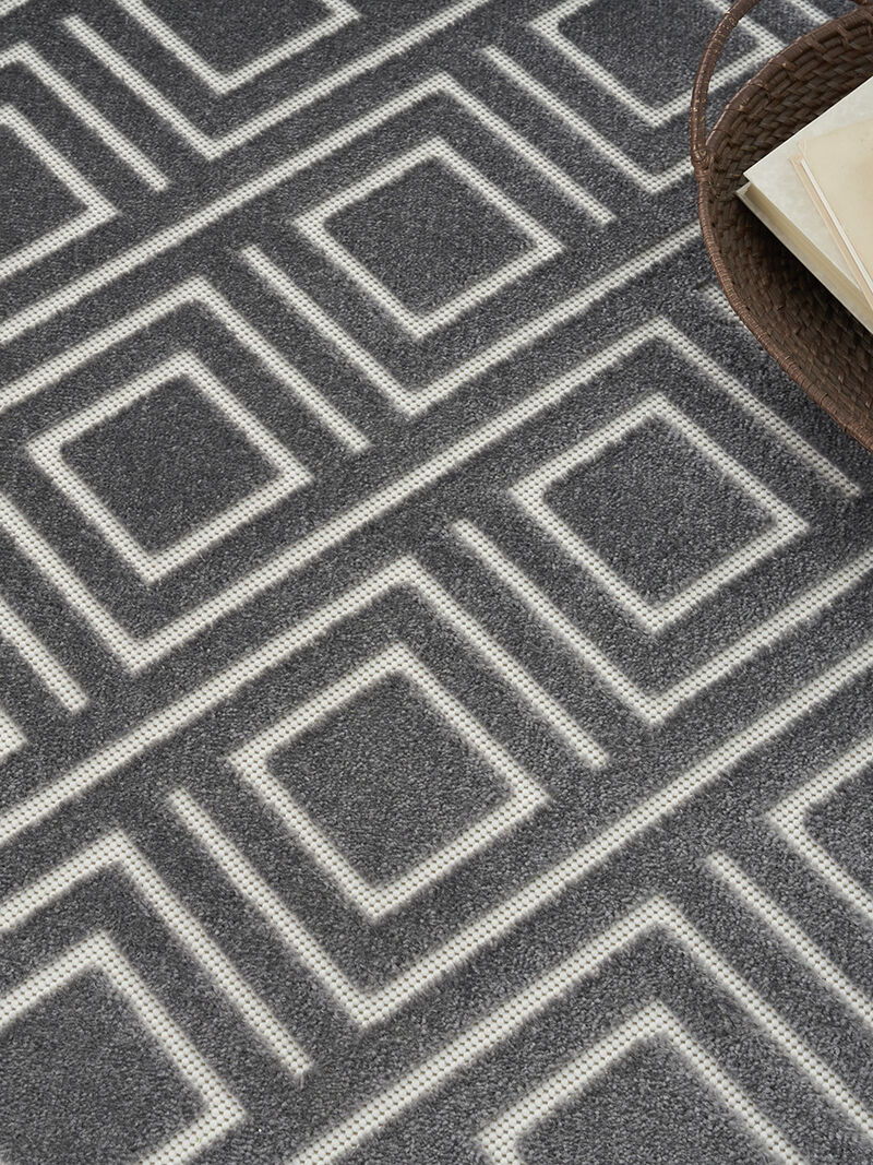 Care Free CAF03 Gray 5'3" x 7' Rug