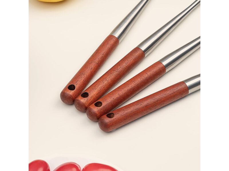 FJNATINH Silicone Wok Spatula and Ladle Tool Set