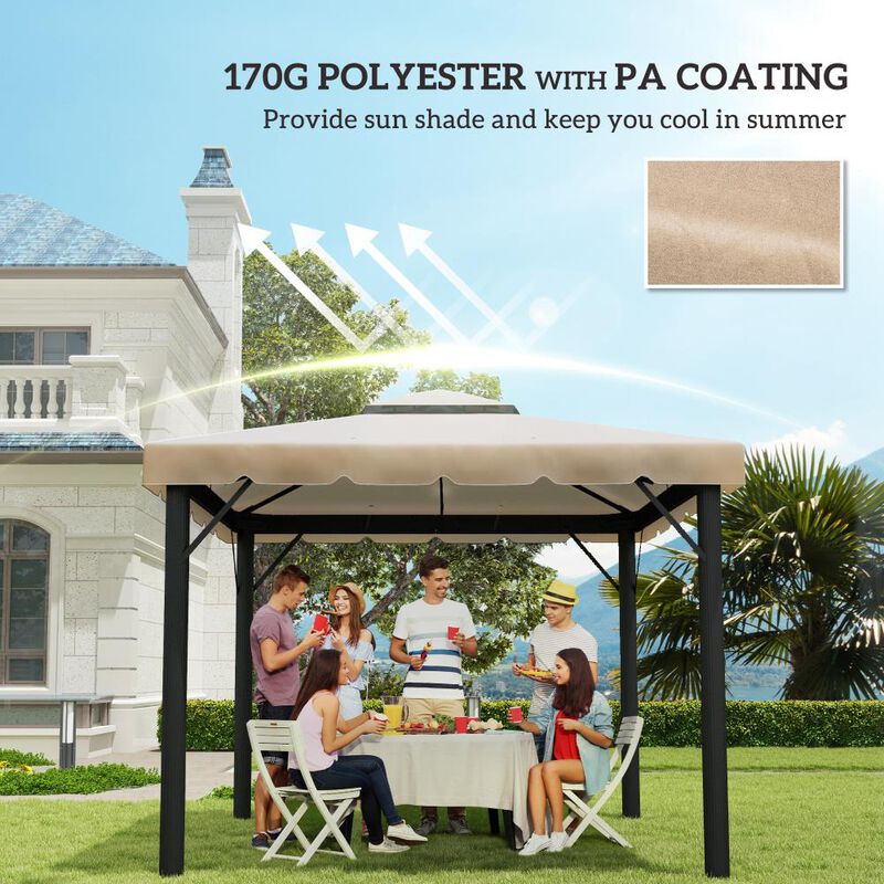 Hivvago Gazebo Canopy 10' x 10' Replacement Cover image number 5
