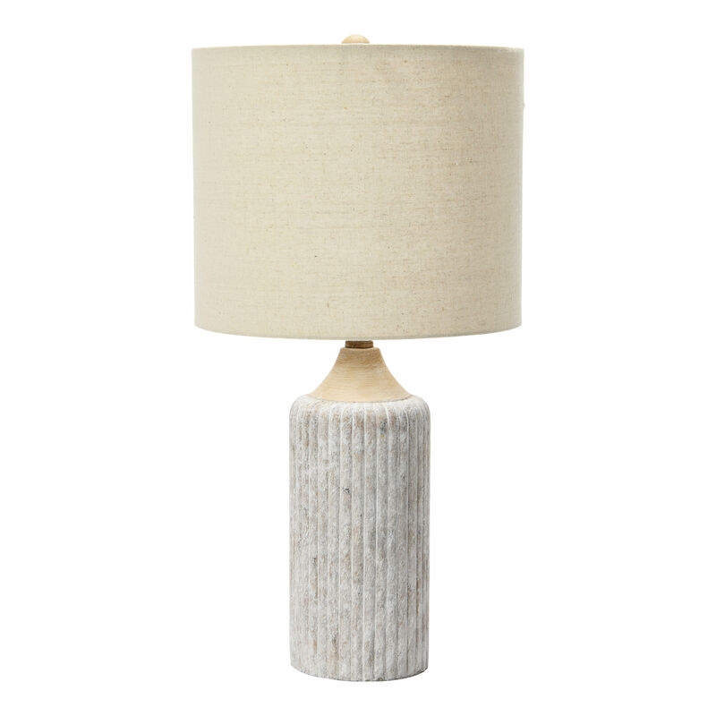 12" Round Cement Desk Lamp image number 0