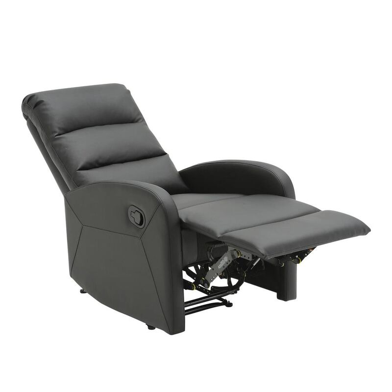 LumiSource Black PU Dormi Recliner Chair
