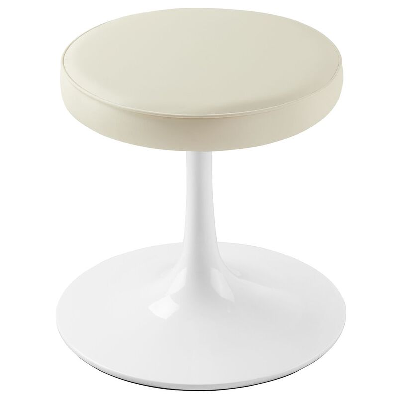 Lippa Vegan Leather Round Stool image number 3