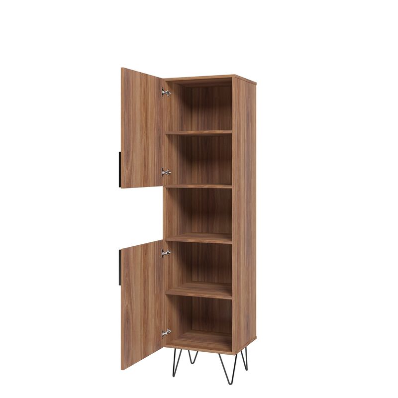 Beekman Brown and Pink Bookcase