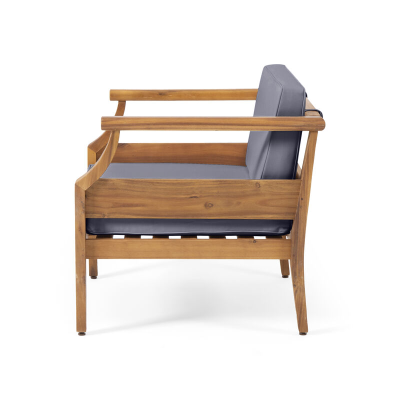 Merax Wooden Frame Club Chair for Indoor Outdoor