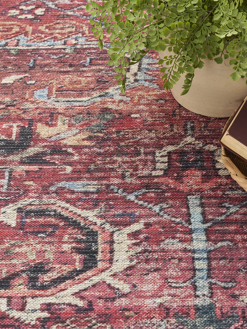 Machine Washable Series 1 SR102 Brick 9'2" x 12' Rug