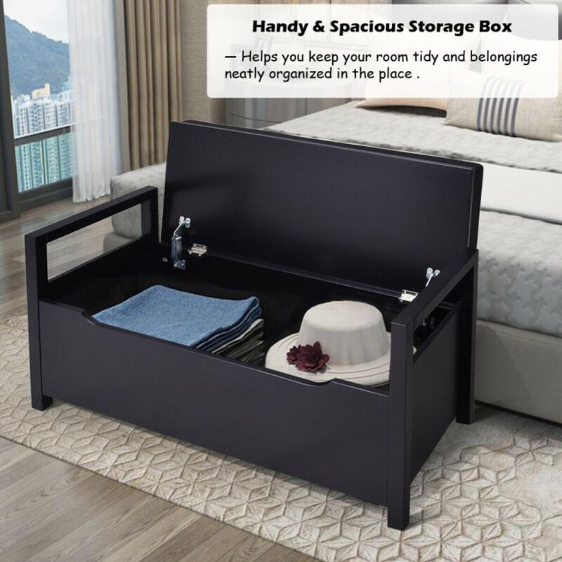 Hivvago Shoe Storage Bench with Cushion Seat