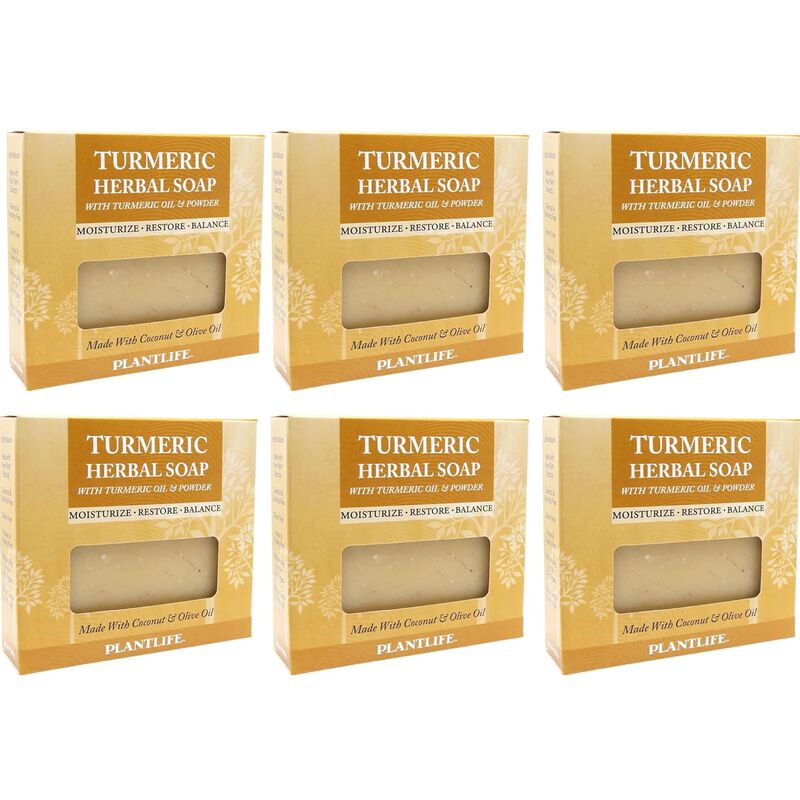 Plantlife Bar Soap - Turmeric 6 Pack image number 1