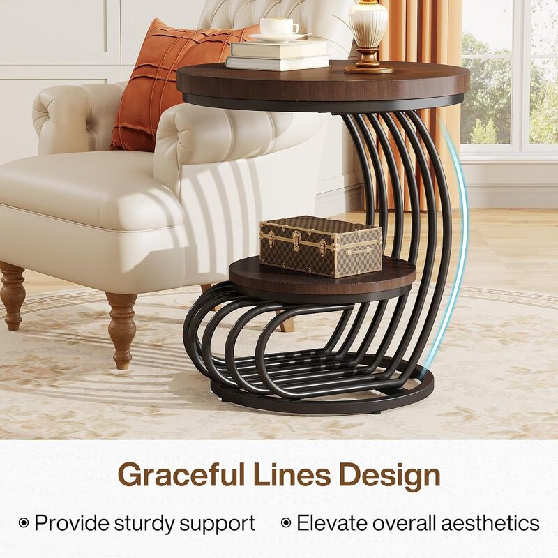Round End Table image number 7
