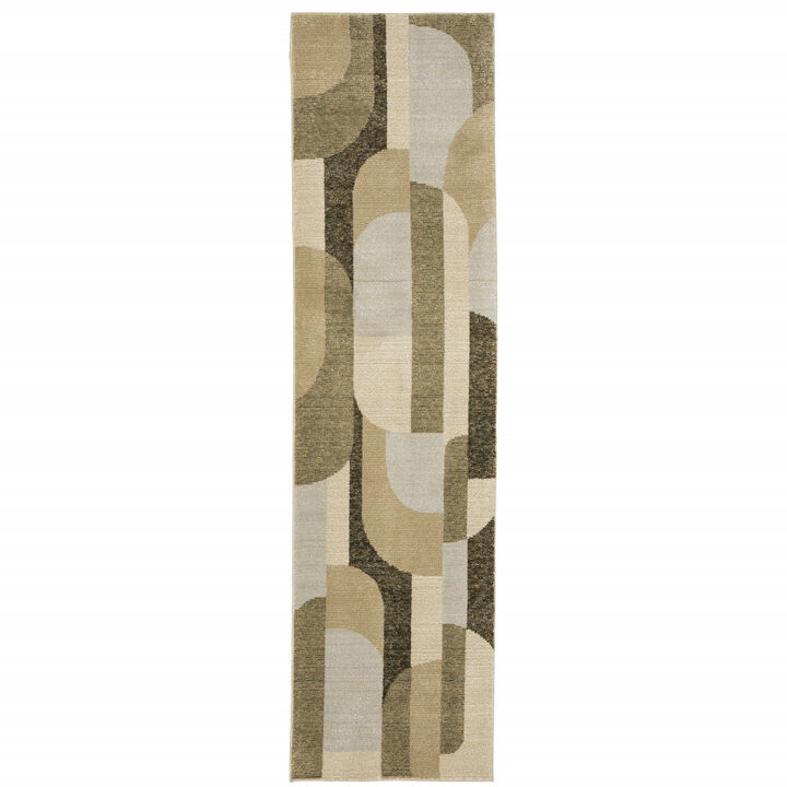 HomeRoots Geometric Runner Rug