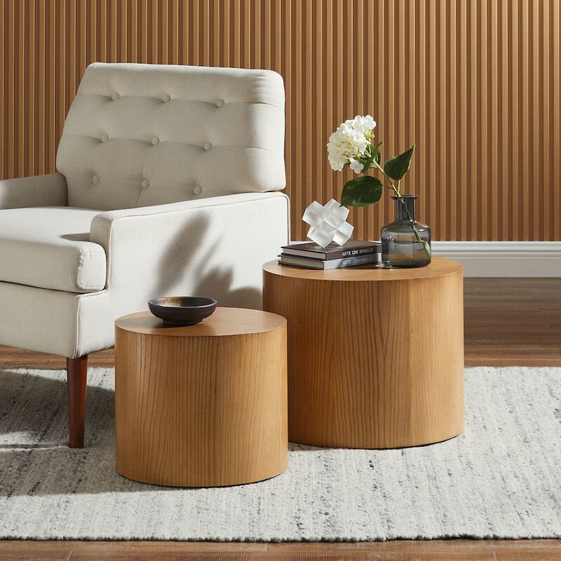 Amani Round Nesting Coffee Tables Set of 2 image number 8