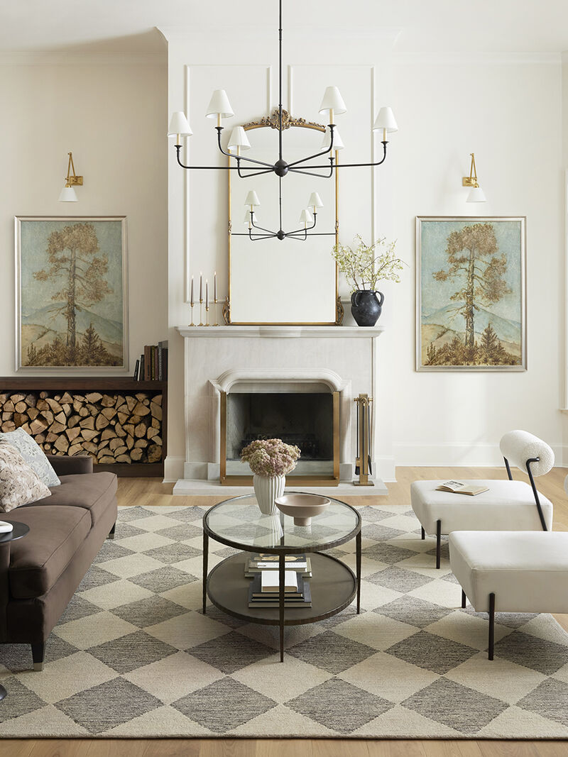 Francis FRA01 Beige/Charcoal 3'6" x 5'6" Rug