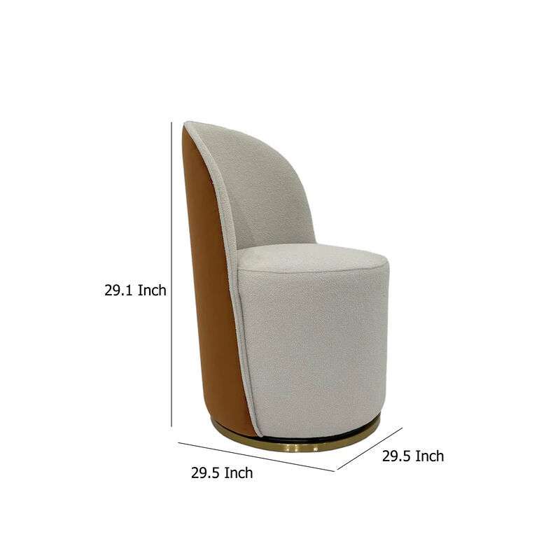 Dining Chair Set of 2, Open Back, Padded Gray Faux Leather, Chrome