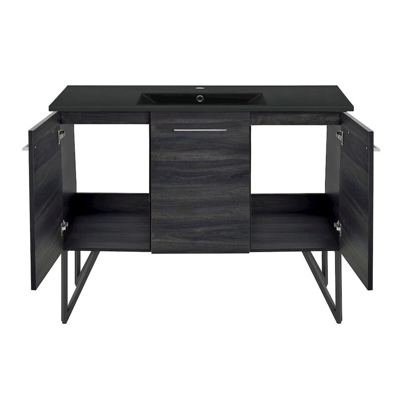 Annecy 48" Freestanding Bathroom Vanity in Black Walnut with Sink Top image number 8
