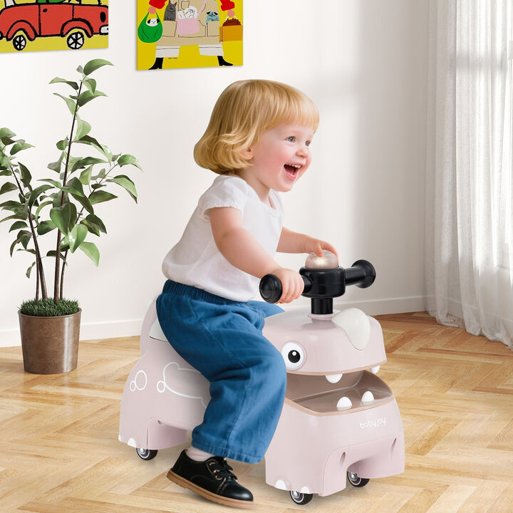 Kids Walking Ride On Car with Lights and Music for Indoor Outdoor Fun
