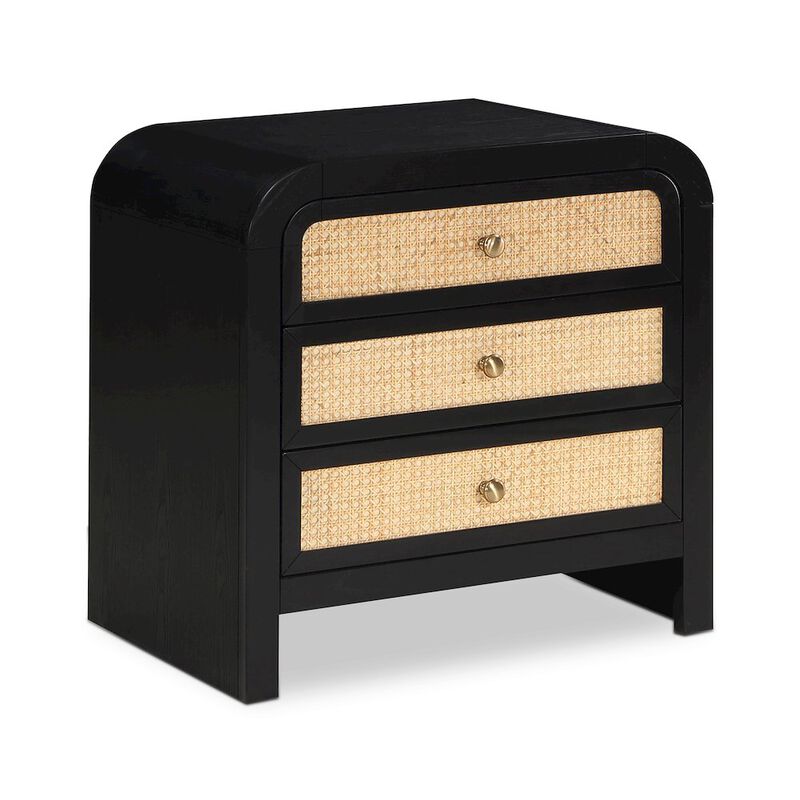Meridian Furniture Siena Black Night Stand