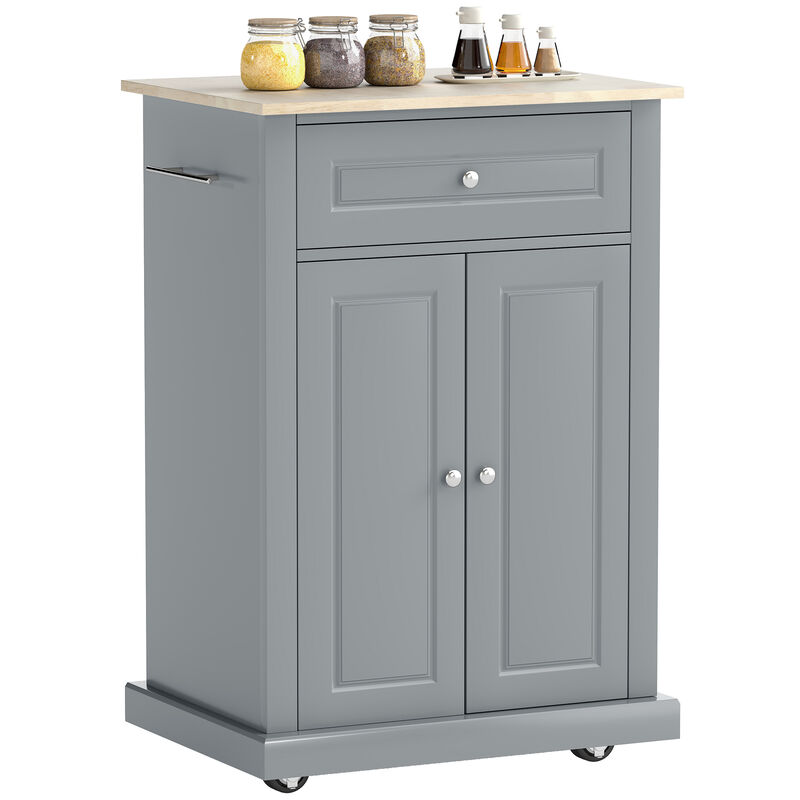Hivvago Multi-Functional Kitchen Cart with Drawer and Towel Racks image number 0
