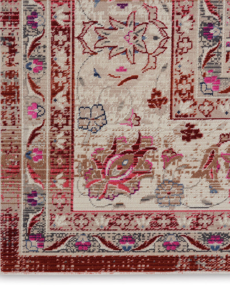 Vintage Kashan VKA01 Red 4' x Round Rug