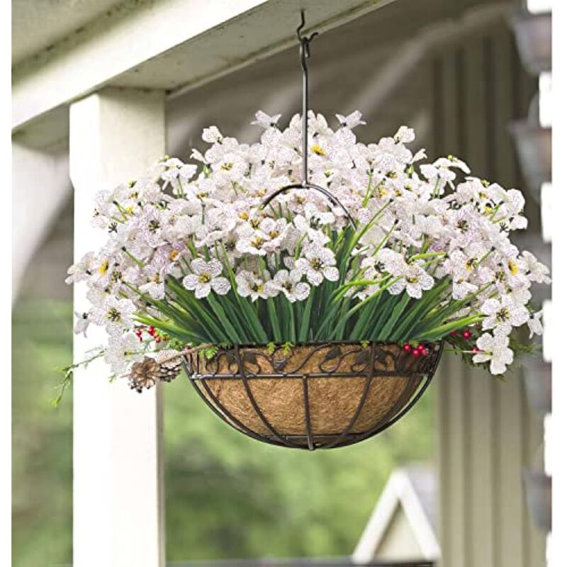 20 Bundle Artificial Outdoor Plants UV Resistant Window Box Decor image number 3