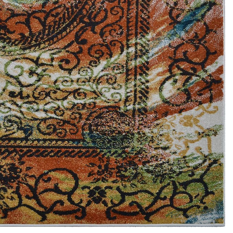 RUGSOTIC CARPETS MACHINE MADE HEATSET POLYPROPYLENE AREA RUGS  - Rectangle Shape, Contemporary Modern Design, Midium Pile Machine Made Area Rugs (M00050) image number 4