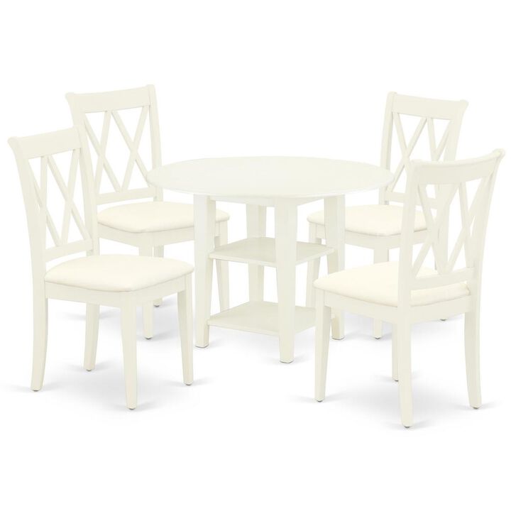 Dining Room Set Linen White