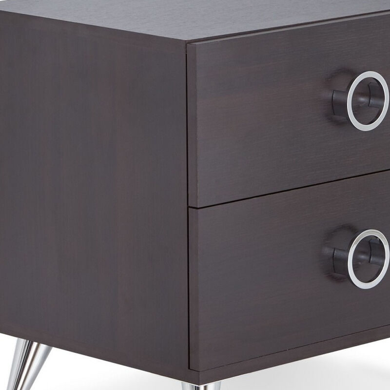 Accent Table with 2 Storage Drawers &ndash; Ideal for Living Room or Bedroom