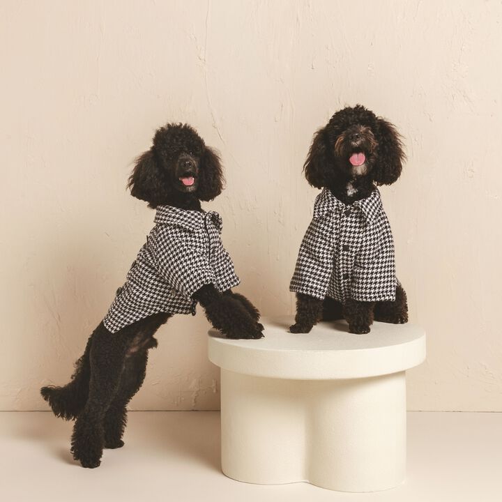 Shaya Pets British Houndstooth Pet Jacket