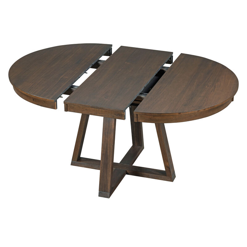 Merax 5-Piece Retro Functional Dining Set image number 7