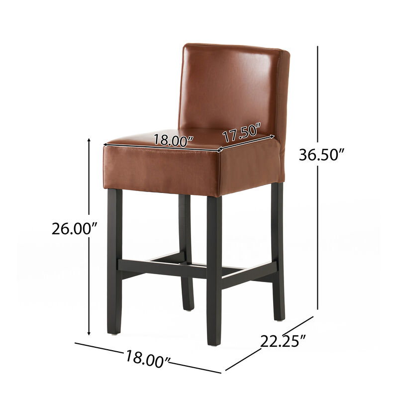 Merax Leather Counter stools (Set of 2)
