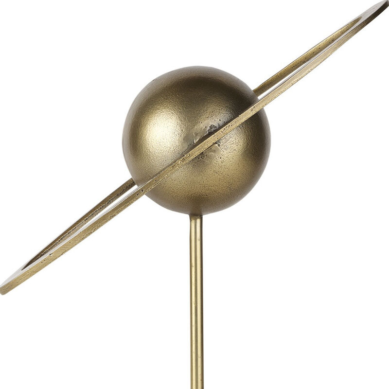 HomeRoots 16" Gold Iron Solar System Tabletop Sculpture image number 2