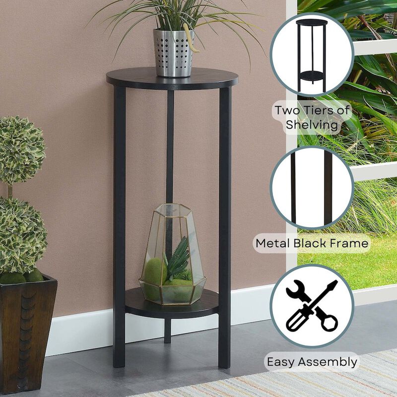 Convenience Concepts Graystone 31 inch 2 Tier Plant Stand image number 2