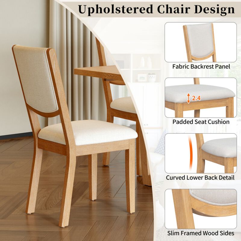 Toktes 7‑Piece Extendable Transitional Dining Set image number 5