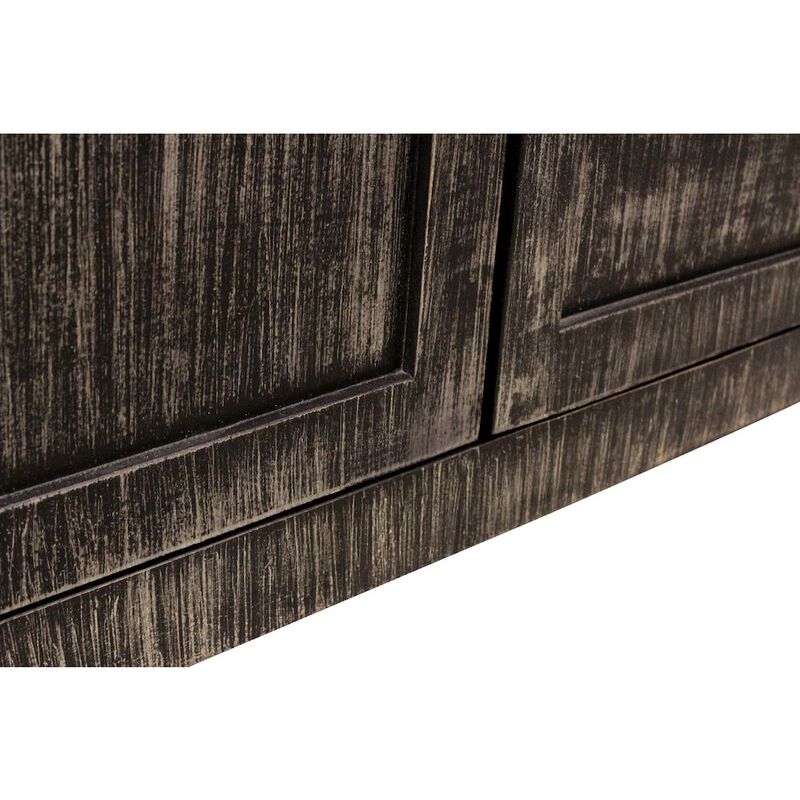 Magma 2-Door Sideboard in Distressed Black