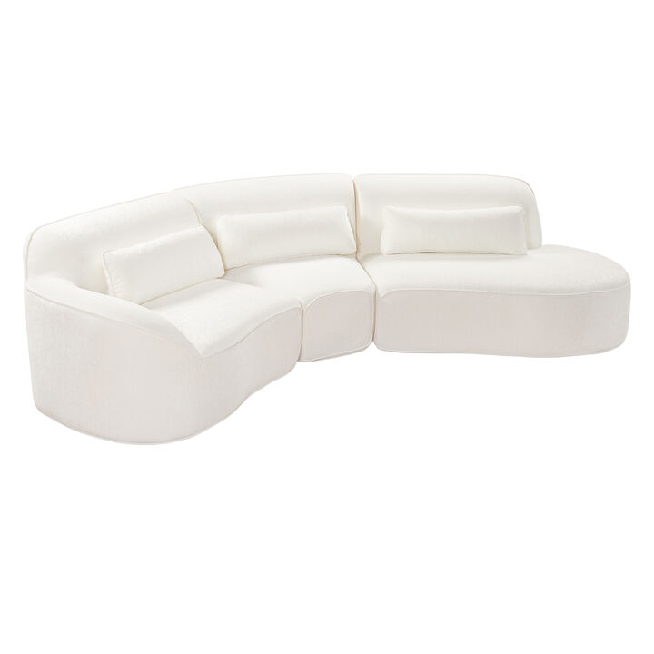 Jexfok curved Sectional Sofa