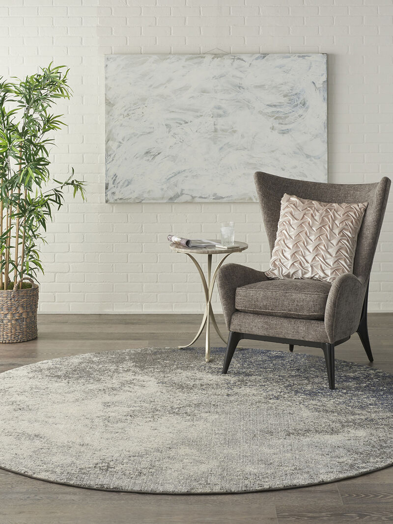 Passion PSN10 Charcoal/Ivory 8' x Round Rug image number 6