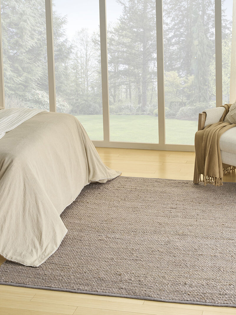 Natural Jute NJT01 Gray 4' x 6' Rug