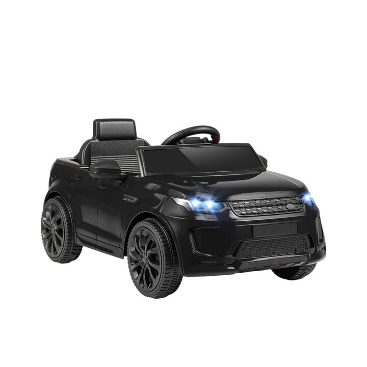 12V Kids Ride On Car with Remote Control, LED Lights, Music and Safety Belt