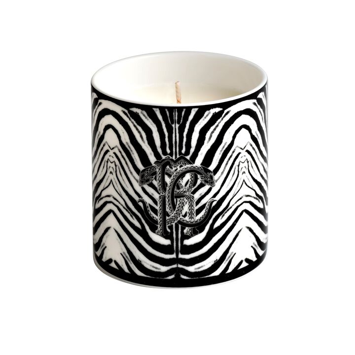 Scented Candle ZEBRA 270gr  Black diam. 3.3", H 3.5"