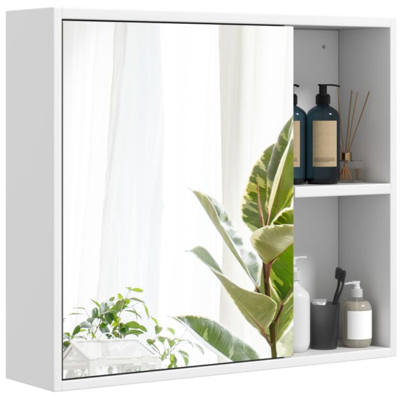 Hivvago Bathroom Medicine Cabinet with Single Mirror Door