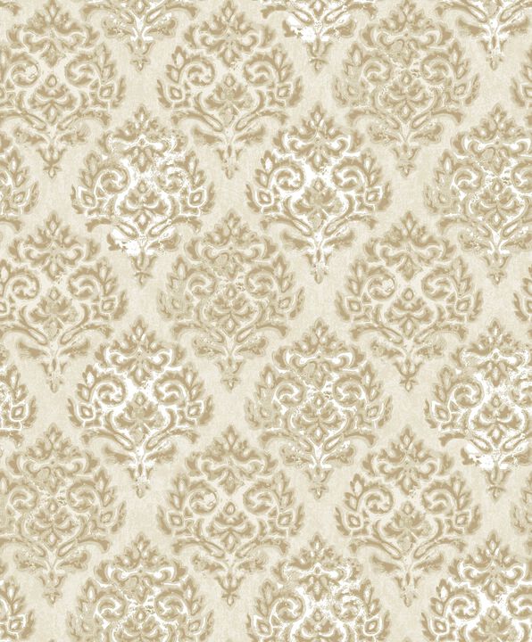 Lustre Modern Damask Gold Wallpaper MT2022