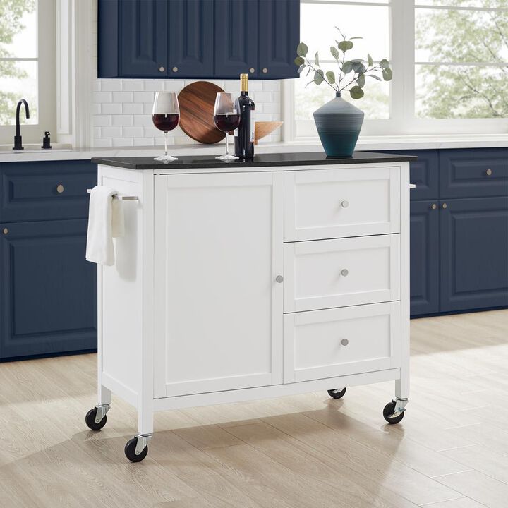 Soren Granite Top Kitchen Island/Cart