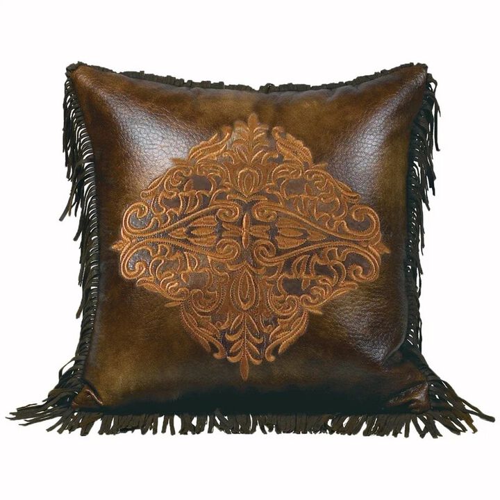Austin Golden Medallion Throw Pillow