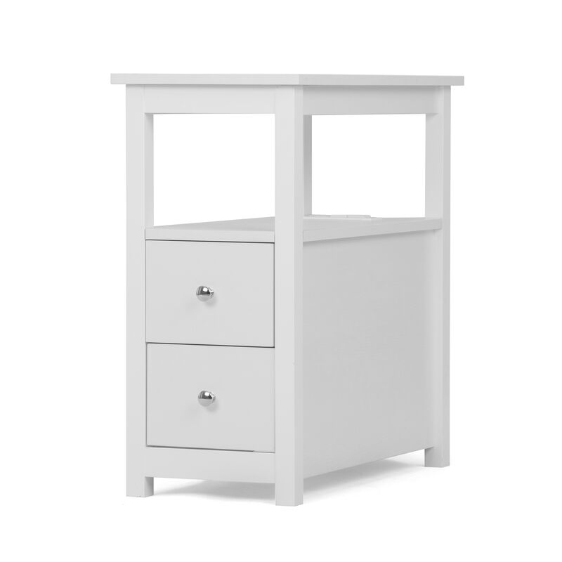 Wooden Black End Table Bedside Table