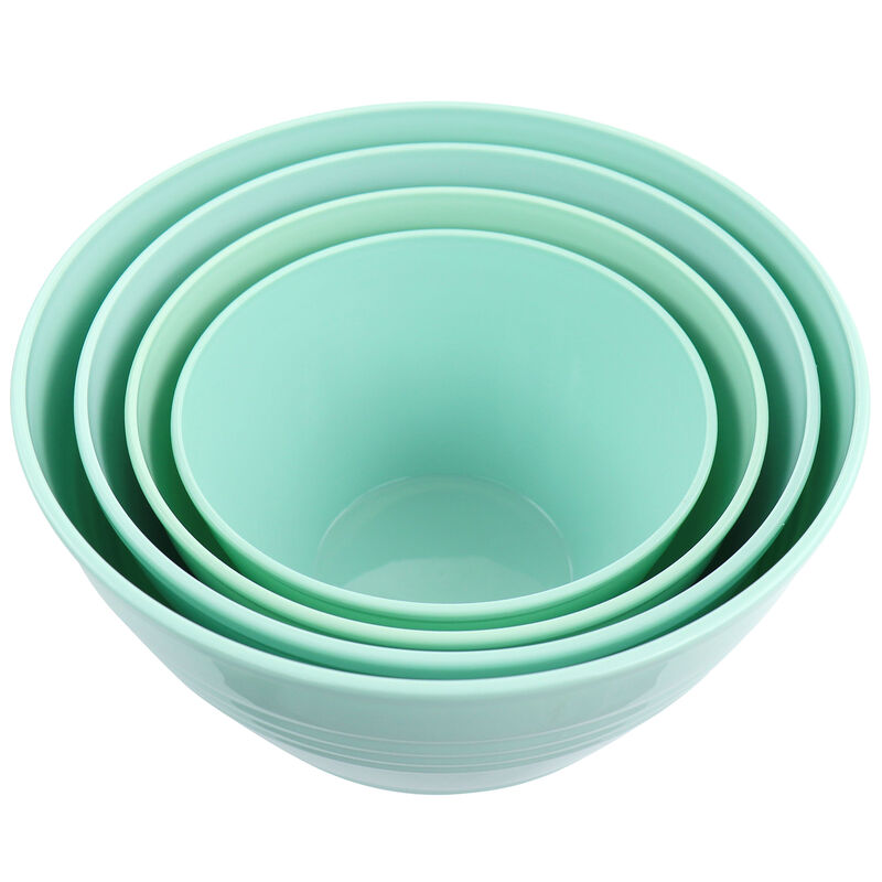 Martha Stewart 8 Piece Plastic Bowl Set with Lids in Turquoise image number 4