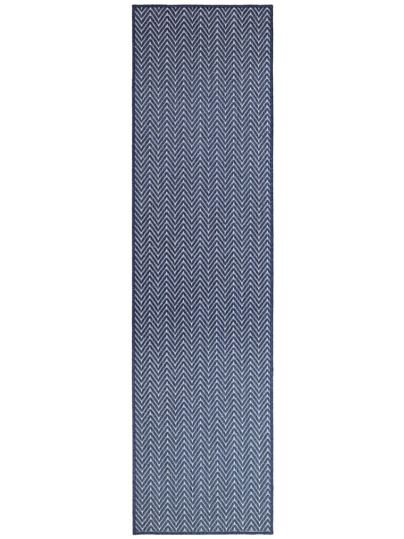 Horizon Indoor/Outdoor HOZ02 Navy 2' x 6' Rug