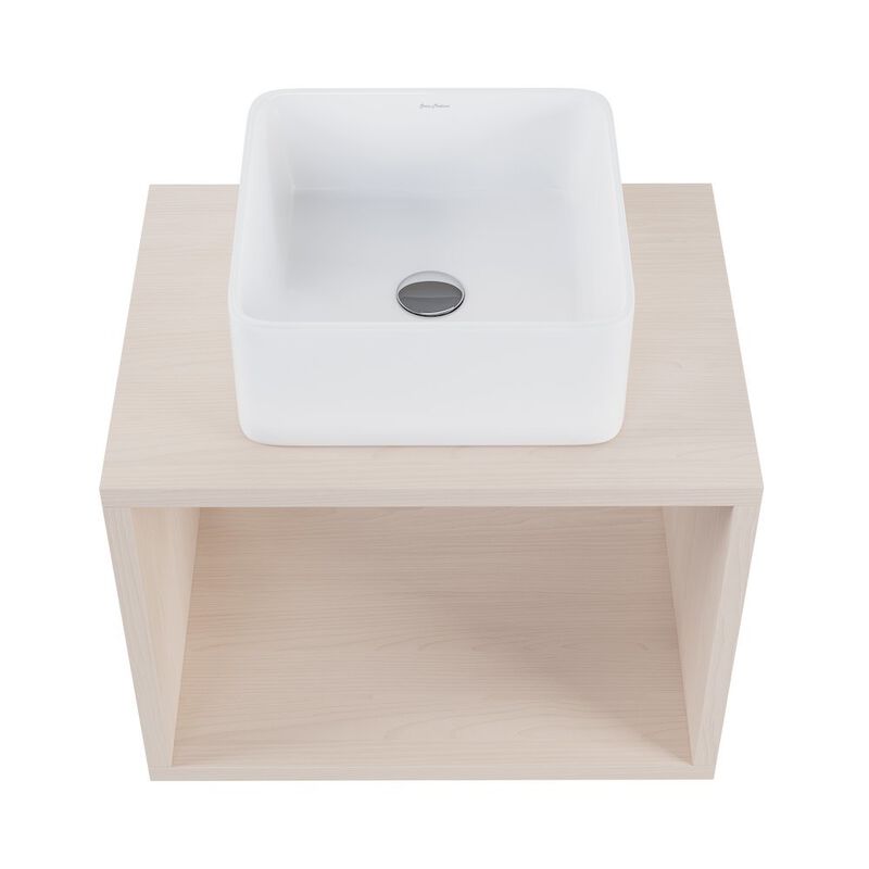 Concorde 24'' Wall-Hung Vanity In White Oak image number 9