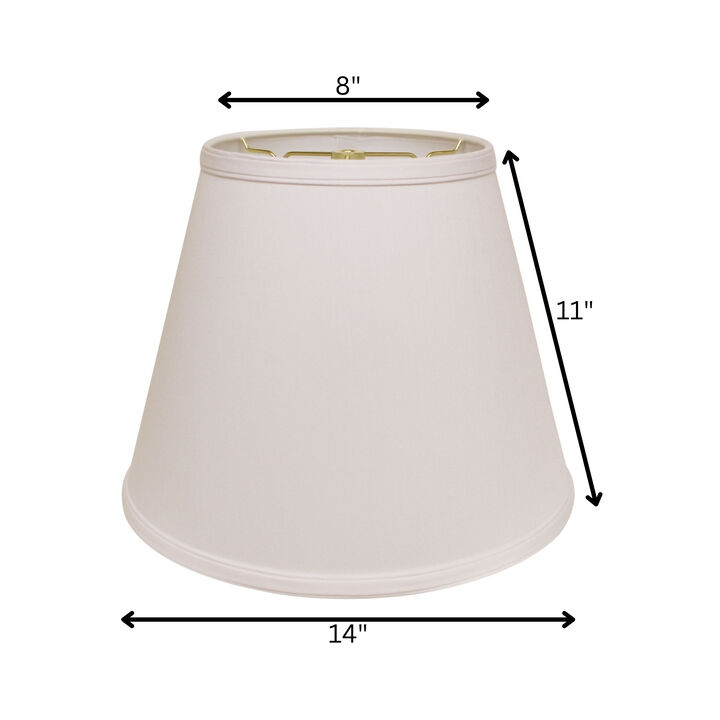 Hivvago 14" White Empire Deep Slanted No Slub Lampshade